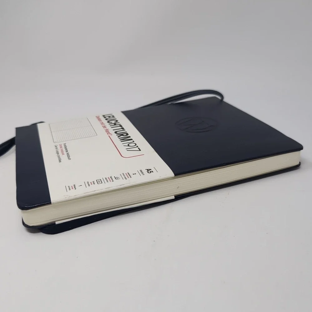 Leuchtturm 1917‎ Hardcover Dot Grid Notebook in Navy Blue - A5 - NEW